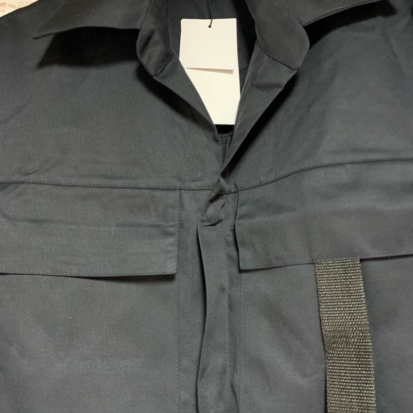 NEW RARE MDTN45 Gaikan Mechanic Combat Black Jumpsuit Coveralls Size S 40” - Picture 6 of 10